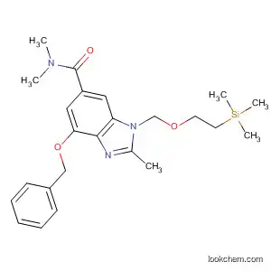 Molecular Structure of 774582-79-5 (1H-Benzimidazole-6-carboxamide,
N,N,2-trimethyl-4-(phenylmethoxy)-1-[[2-(trimethylsilyl)ethoxy]methyl]-)