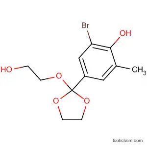 Phenol, 2-bromo-4-[2-(2-hydroxyethoxy)-1,3-dioxolan-2-yl]-6-methyl-