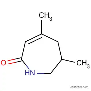 Molecular Structure of 77729-35-2 (2H-Azepin-2-one, 1,5,6,7-tetrahydro-4,6-dimethyl-)