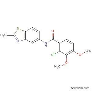 Molecular Structure of 790690-32-3 (Benzamide, 2-chloro-3,4-dimethoxy-N-(2-methyl-5-benzothiazolyl)-)