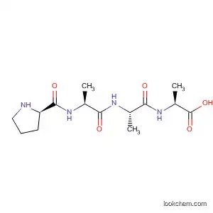 Molecular Structure of 80479-90-9 (L-Alanine, N-[N-(N-L-prolyl-L-alanyl)-L-alanyl]-)