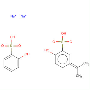 Molecular Structure of 59970-82-0 (Benzenesulfonic acid, 3,3'-(1-methylethylidene)bis[6-hydroxy-,
disodium salt)