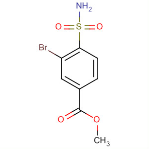 Molecular Structure of 89978-60-9 (Benzoic acid, 4-(aminosulfonyl)-3-bromo-, methyl ester)