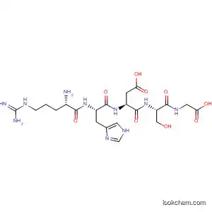 Molecular Structure of 141664-68-8 (Glycine, N-[N-[N-(N-L-arginyl-L-histidyl)-L-a-aspartyl]-L-seryl]-)
