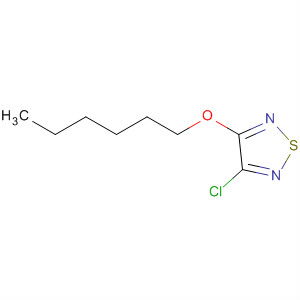 Molecular Structure of 178369-94-3 (1,2,5-Thiadiazole, 3-chloro-4-(hexyloxy)-)