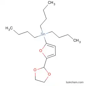 Molecular Structure of 118505-28-5 (Stannane, tributyl[5-(1,3-dioxolan-2-yl)-2-furanyl]-)