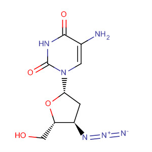 Molecular Structure of 132796-66-8 (Uridine, 5-amino-3'-azido-2',3'-dideoxy-)