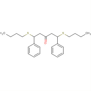 Molecular Structure of 145386-30-7 (3-Pentanone, 1,5-bis(butylthio)-1,5-diphenyl-)