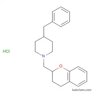 Molecular Structure of 149959-51-3 (Piperidine,
1-[(3,4-dihydro-2H-1-benzopyran-2-yl)methyl]-4-(phenylmethyl)-,
hydrochloride)