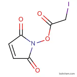 Molecular Structure of 151199-81-4 (1H-Pyrrole-2,5-dione, 1-[(iodoacetyl)oxy]-)