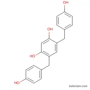 Molecular Structure of 151319-83-4 (1,3-Benzenediol, 4,6-bis[(4-hydroxyphenyl)methyl]-)