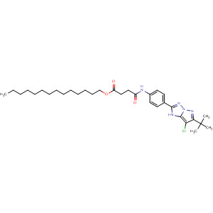 Butanoic acid, 4-?[[4-?[7-?chloro-?6-?(1,?1-?dimethylethyl)?-?3H-?pyrazolo[1,?5-?b]?[1,?2,?4]?triazol-?2-?yl]?phenyl]?amino]?-?4-?oxo-?, tetradecyl ester(152827-98-0)