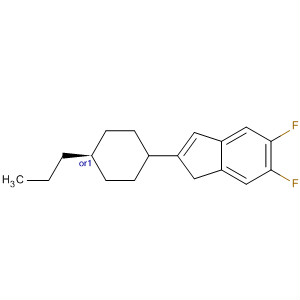 Molecular Structure of 161712-59-0 (1H-Indene, 5,6-difluoro-2,3-dihydro-2-(trans-4-propylcyclohexyl)-)