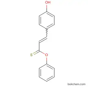 Molecular Structure of 171781-65-0 (2-Propenethioic acid, 3-(4-hydroxyphenyl)-, S-phenyl ester, (2E)-)