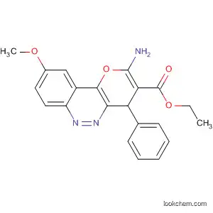 4H-Pyrano[3,2-c]cinnoline-3-carboxylic acid,
2-amino-9-methoxy-4-phenyl-, ethyl ester