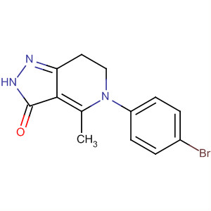 Molecular Structure of 178426-02-3 (3H-Pyrazolo[4,3-c]pyridin-3-one,
5-(4-bromophenyl)-2,5,6,7-tetrahydro-4-methyl-)