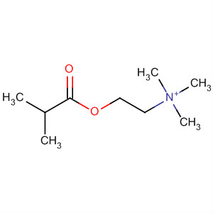 Molecular Structure of 178442-85-8 (Ethanaminium, N,N,N-trimethyl-2-(2-methyl-1-oxopropoxy)-)