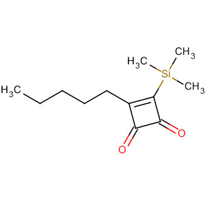 Molecular Structure of 181126-38-5 (3-Cyclobutene-1,2-dione, 3-pentyl-4-(trimethylsilyl)-)