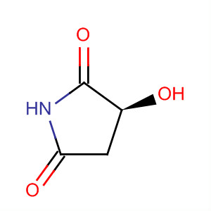 Molecular Structure of 18366-19-3 (2,5-Pyrrolidinedione, 3-hydroxy-, (3S)-)