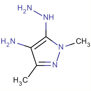 Molecular Structure of 184173-45-3 (1H-Pyrazol-4-amine, 5-hydrazino-1,3-dimethyl-)
