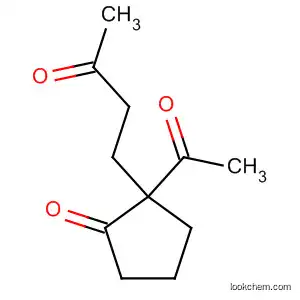 Molecular Structure of 191793-21-2 (Cyclopentanone, 2-acetyl-2-(3-oxobutyl)-)