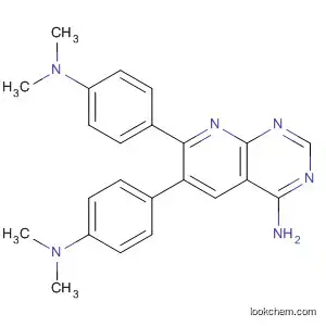 Molecular Structure of 214905-91-6 (Pyrido[2,3-d]pyrimidin-4-amine, 6,7-bis[4-(dimethylamino)phenyl]-)