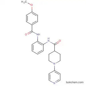 Molecular Structure of 219489-60-8 (4-Piperidinecarboxamide,
N-[2-[(4-methoxybenzoyl)amino]phenyl]-1-(4-pyridinyl)-)