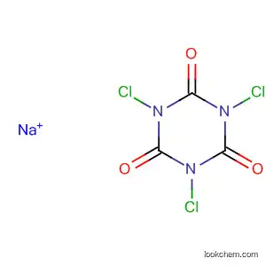 Molecular Structure of 29680-41-9 (1,3,5-trichloro-1,3,5-triazine-2,4,6(1H,3H,5H)-trione, sodium salt)
