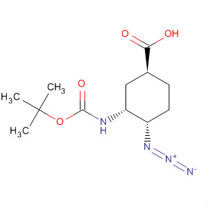 Cyclohexanecarboxylic acid,
4-azido-3-[[(1,1-dimethylethoxy)carbonyl]amino]-, (1S,3R,4S)-