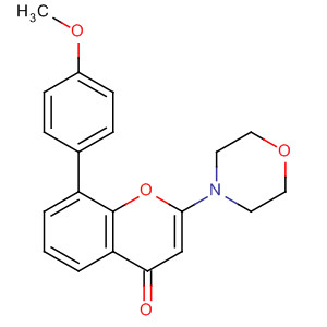 4H-1-Benzopyran-4-one, 8-(4-methoxyphenyl)-2-(4-morpholinyl)-