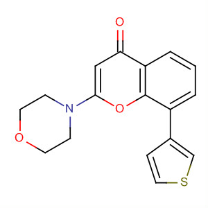 4H-1-Benzopyran-4-one, 2-(4-morpholinyl)-8-(3-thienyl)-