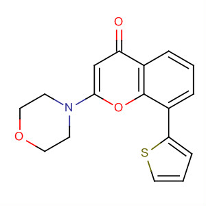 4H-1-Benzopyran-4-one, 2-(4-morpholinyl)-8-(2-thienyl)-