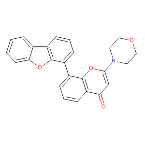 4H-1-Benzopyran-4-one, 8-(4-dibenzofuranyl)-2-(4-morpholinyl)-
