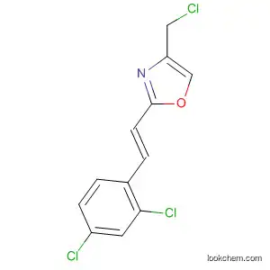 Molecular Structure of 511532-84-6 (Oxazole, 4-(chloromethyl)-2-[(1E)-2-(2,4-dichlorophenyl)ethenyl]-)