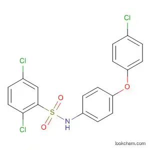 Molecular Structure of 524739-71-7 (Benzenesulfonamide, 2,5-dichloro-N-[4-(4-chlorophenoxy)phenyl]-)
