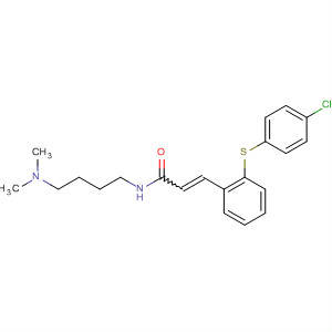 3-[2-(4-chlorophenyl)sulfanylphenyl]-N-[4-(dimethylamino)butyl]prop-2-enamide,hydrochloride