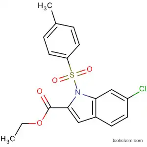 Molecular Structure of 540740-41-8 (1H-Indole-2-carboxylic acid, 6-chloro-1-[(4-methylphenyl)sulfonyl]-, ethyl
ester)