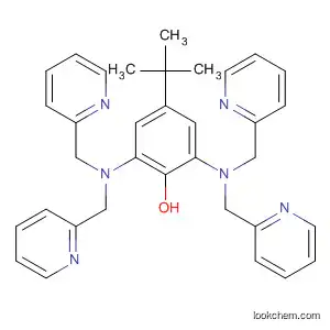 Molecular Structure of 548756-41-8 (Phenol, 2,6-bis[bis(2-pyridinylmethyl)amino]-4-(1,1-dimethylethyl)-)