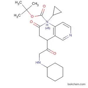 6-Quinoxalinecarboxylic acid,
4-[(cyclohexylamino)acetyl]-1-cyclopropyl-1,2,3,4-tetrahydro-2-oxo-,
1,1-dimethylethyl ester