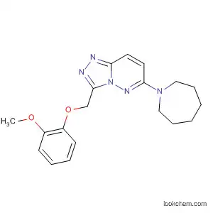 Molecular Structure of 596824-88-3 (1,2,4-Triazolo[4,3-b]pyridazine,
6-(hexahydro-1H-azepin-1-yl)-3-[(2-methoxyphenoxy)methyl]-)