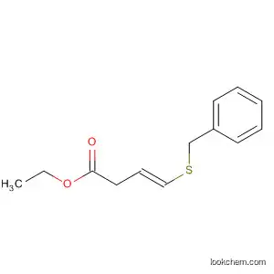 3-Butenoic acid, 4-[(phenylmethyl)thio]-, ethyl ester, (3E)-