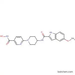 Molecular Structure of 603955-73-3 (1H-Indole-2-carboxamide,
N-[1-[5-[(hydroxyamino)carbonyl]-2-pyridinyl]-4-piperidinyl]-5-methoxy-)