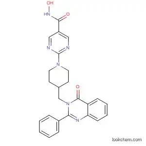 5-Pyrimidinecarboxamide,
N-hydroxy-2-[4-[(4-oxo-2-phenyl-3(4H)-quinazolinyl)methyl]-1-piperidinyl
]-