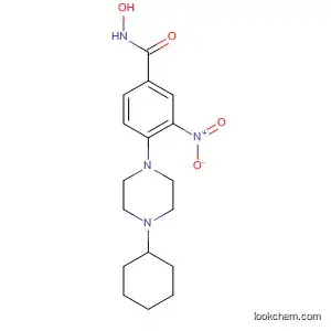 Benzamide, 4-(4-cyclohexyl-1-piperazinyl)-N-hydroxy-3-nitro-