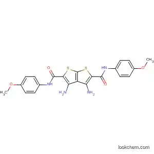 Molecular Structure of 633279-53-5 (Thieno[2,3-b]thiophene-2,5-dicarboxamide,
3,4-diamino-N,N'-bis(4-methoxyphenyl)-)