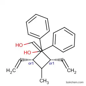Molecular Structure of 724774-46-3 (Benzene,
1,1'-[[(1R,3S)-1,3-diethenyl-2-methyl-1,3-propanediyl]bis(oxymethylene)
]bis-, rel-)