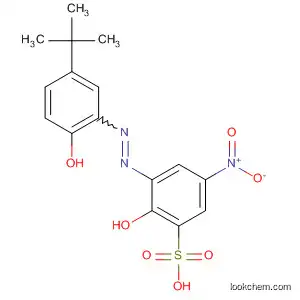 Molecular Structure of 736095-81-1 (Benzenesulfonic acid,
3-[[5-(1,1-dimethylethyl)-2-hydroxyphenyl]azo]-2-hydroxy-5-nitro-)