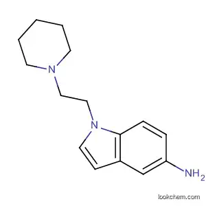 Molecular Structure of 753021-24-8 (1H-Indol-5-amine, 1-[2-(1-piperidinyl)ethyl]-)