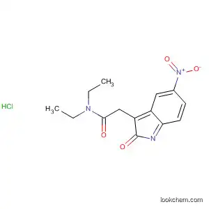 Molecular Structure of 753021-48-6 (1H-Indole-3-acetamide, N,N-diethyl-5-nitro-a-oxo-, monohydrochloride)