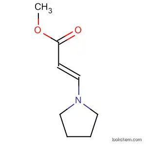 Molecular Structure of 7542-90-7 (2-Propenoic acid, 3-(1-pyrrolidinyl)-, methyl ester, (2E)-)